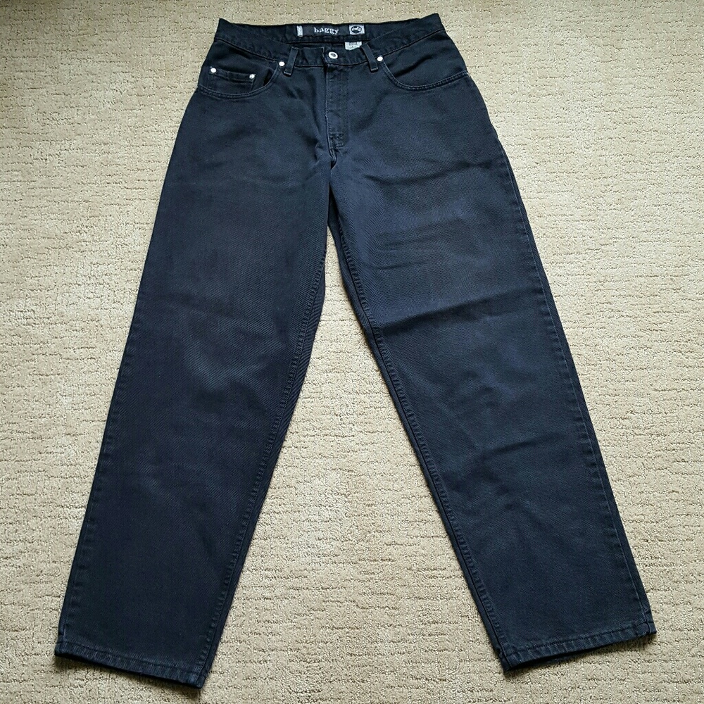 Vintage Levi's Black baggy silver tag jeans 32x34